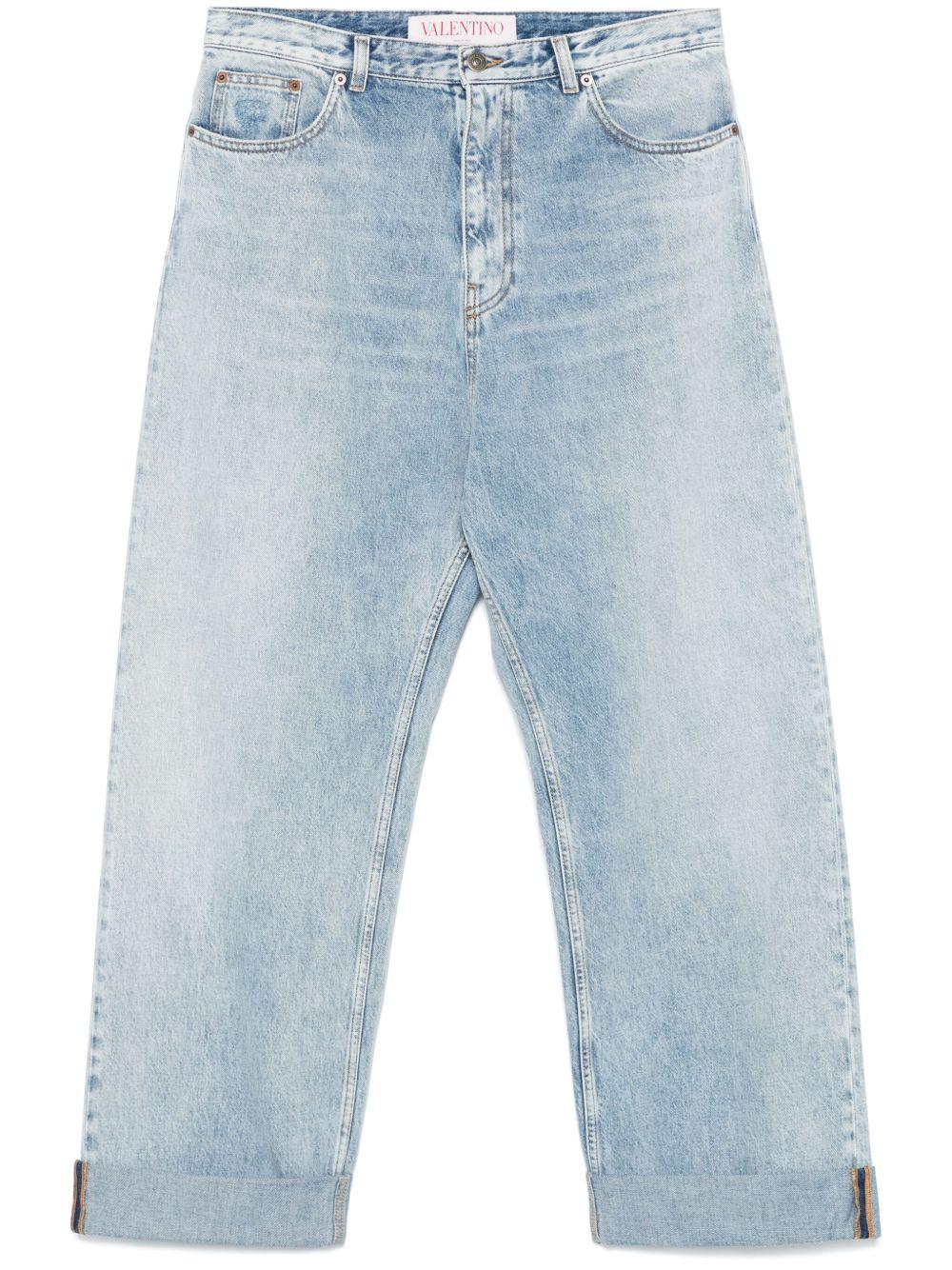 Wide-leg jeans<BR/><BR/><BR/> 6V3DE04GARE 508 VALENTINO GARAVANI 