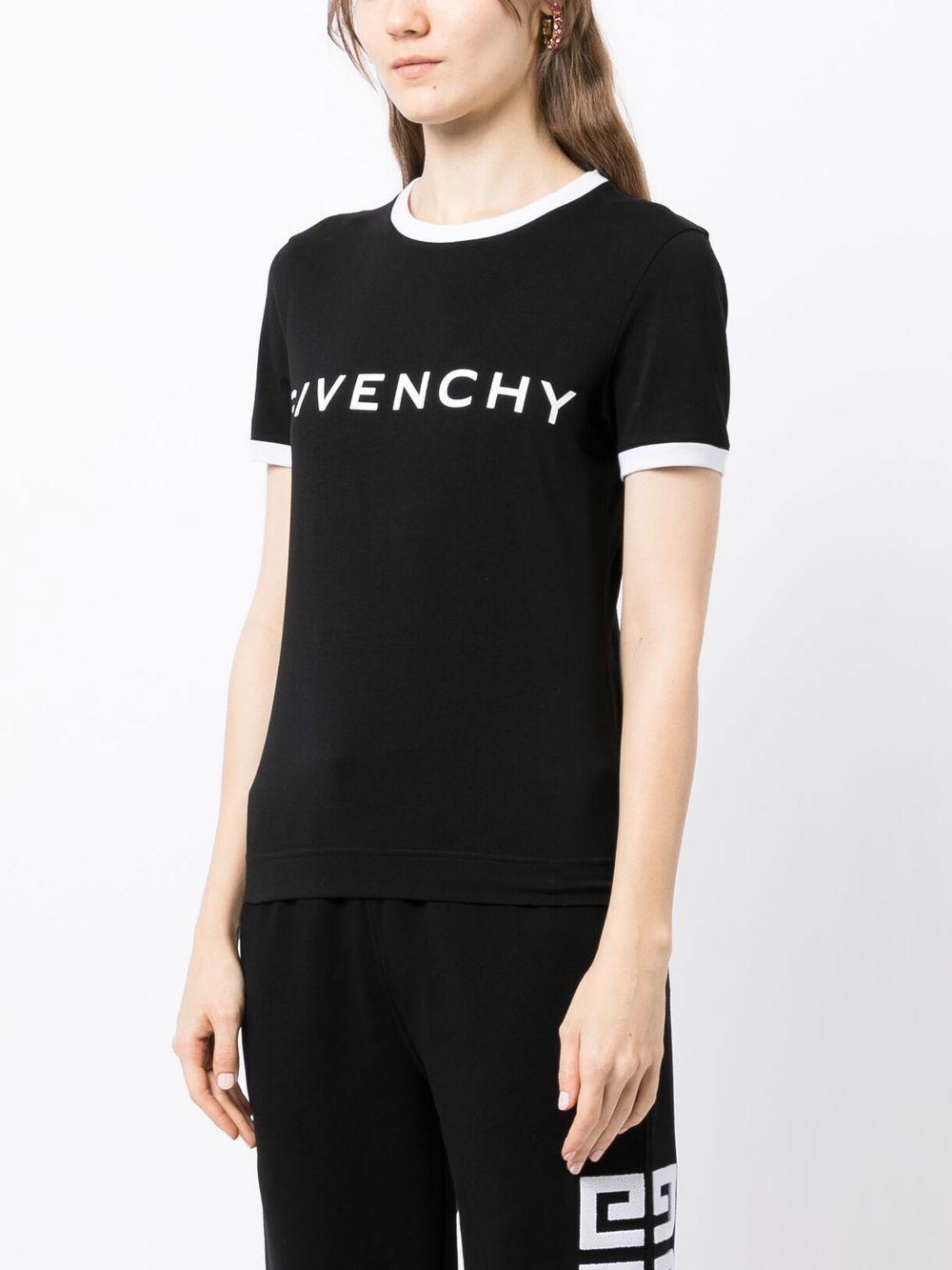 Logo-print cotton T-Shirt<BR/><BR/> BW70BF3YAC 004 GIVENCHY 