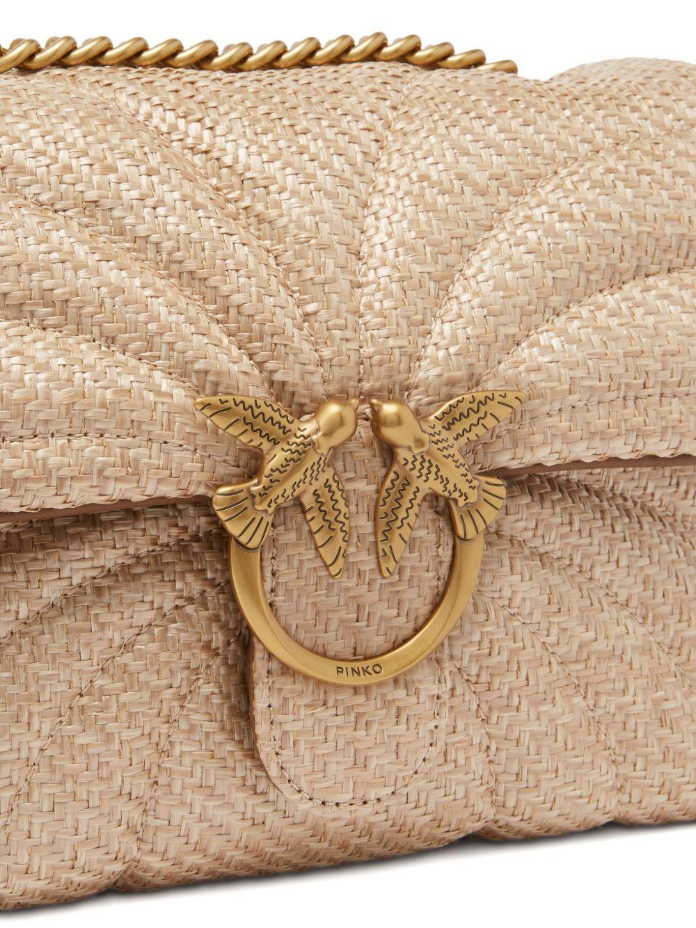 Rafia love bag puff bag 100038 A2C8C50Q PINKO 