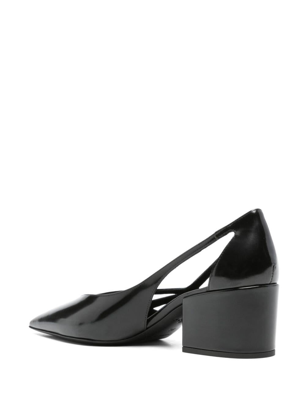 55mm debossed-logo pumps<BR/><BR/><BR/> 1I741N 055F0002 PRADA 