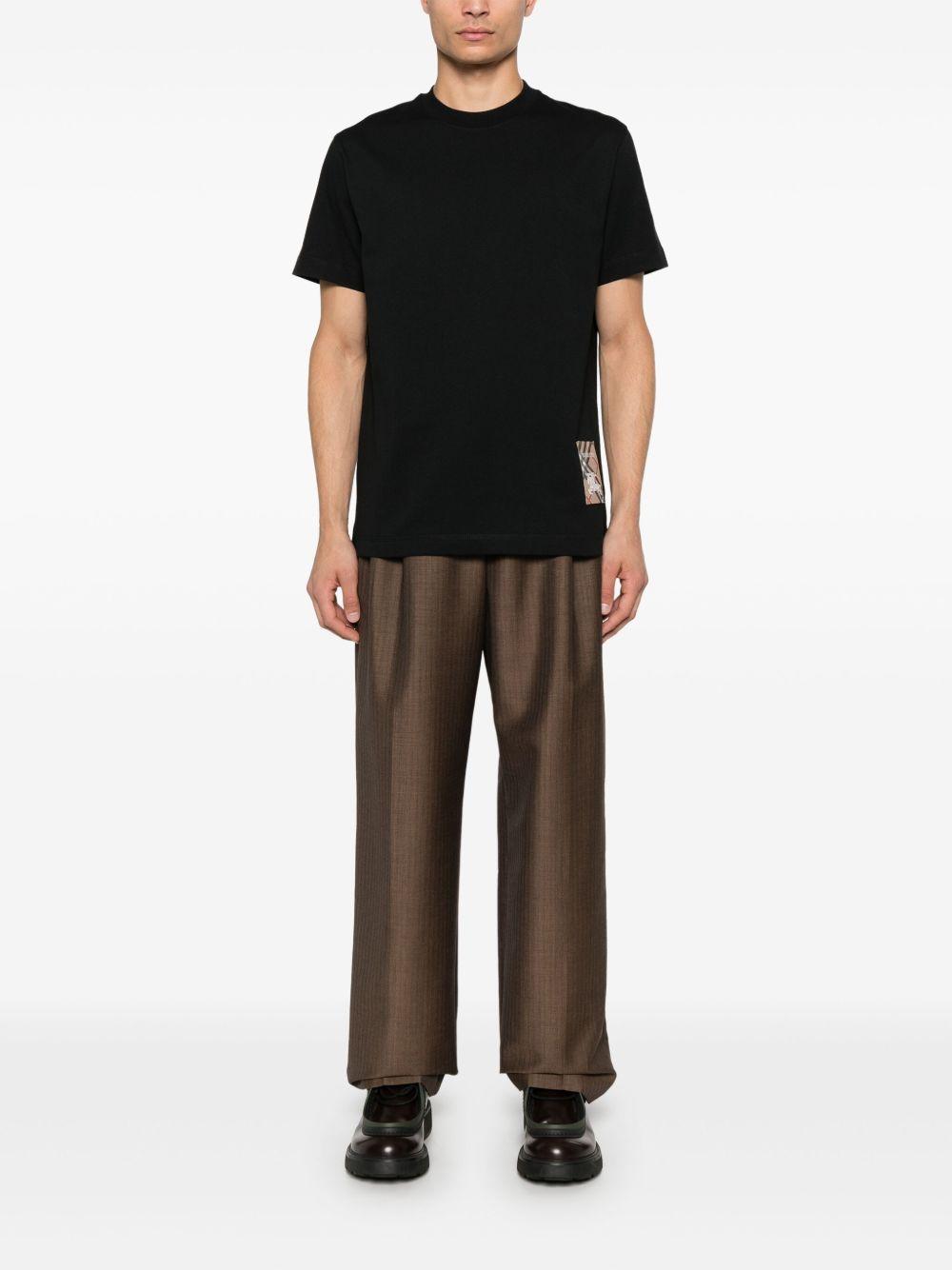 Check-logo patch t-shirt 8104889 A1189 BURBERRY 