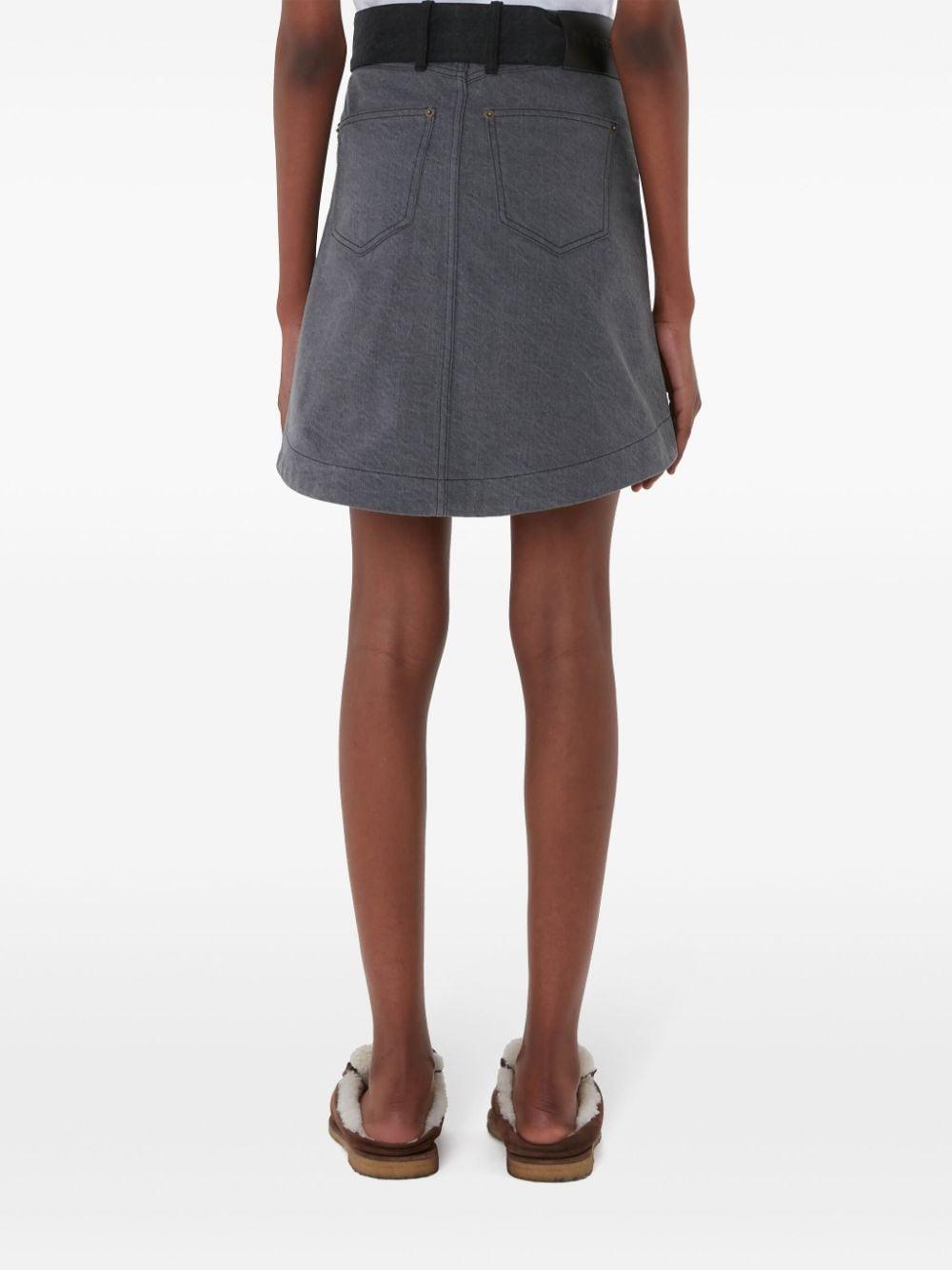 Denim mini skirt with inserts desig<BR/><BR/> DK0024 PG1657938 JW ANDERSON 