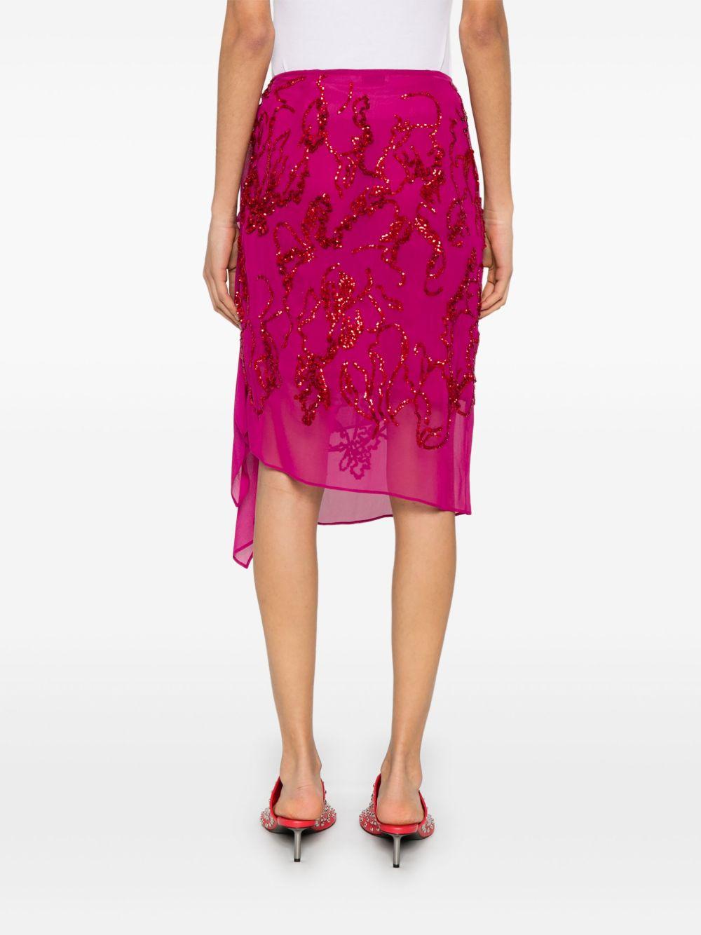 Sequin skirt 010843 1487304 DRIES VAN NOTEN 