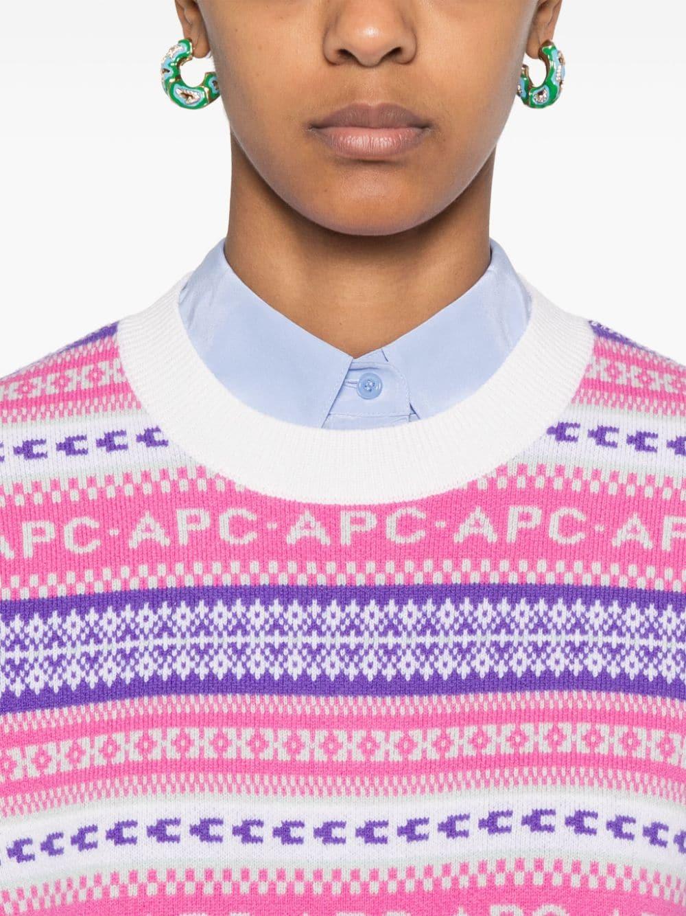 Jacquard sweater<BR/><BR/><BR/> WVBDS F23398FAA A.P.C. 