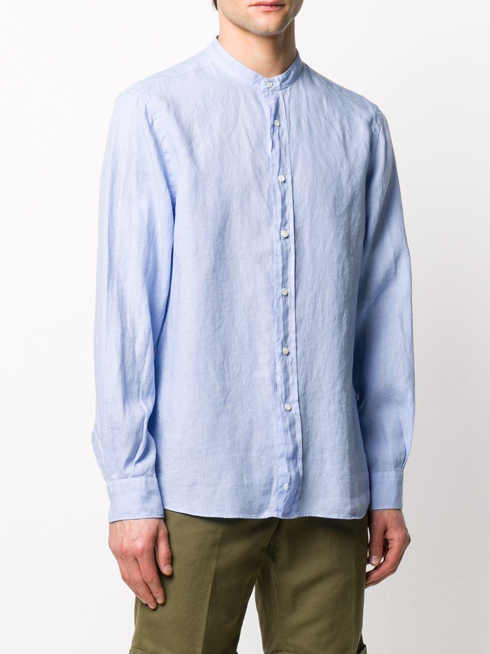 band collar linen shirt S6_A_CE76 C19585070 ASPESI 