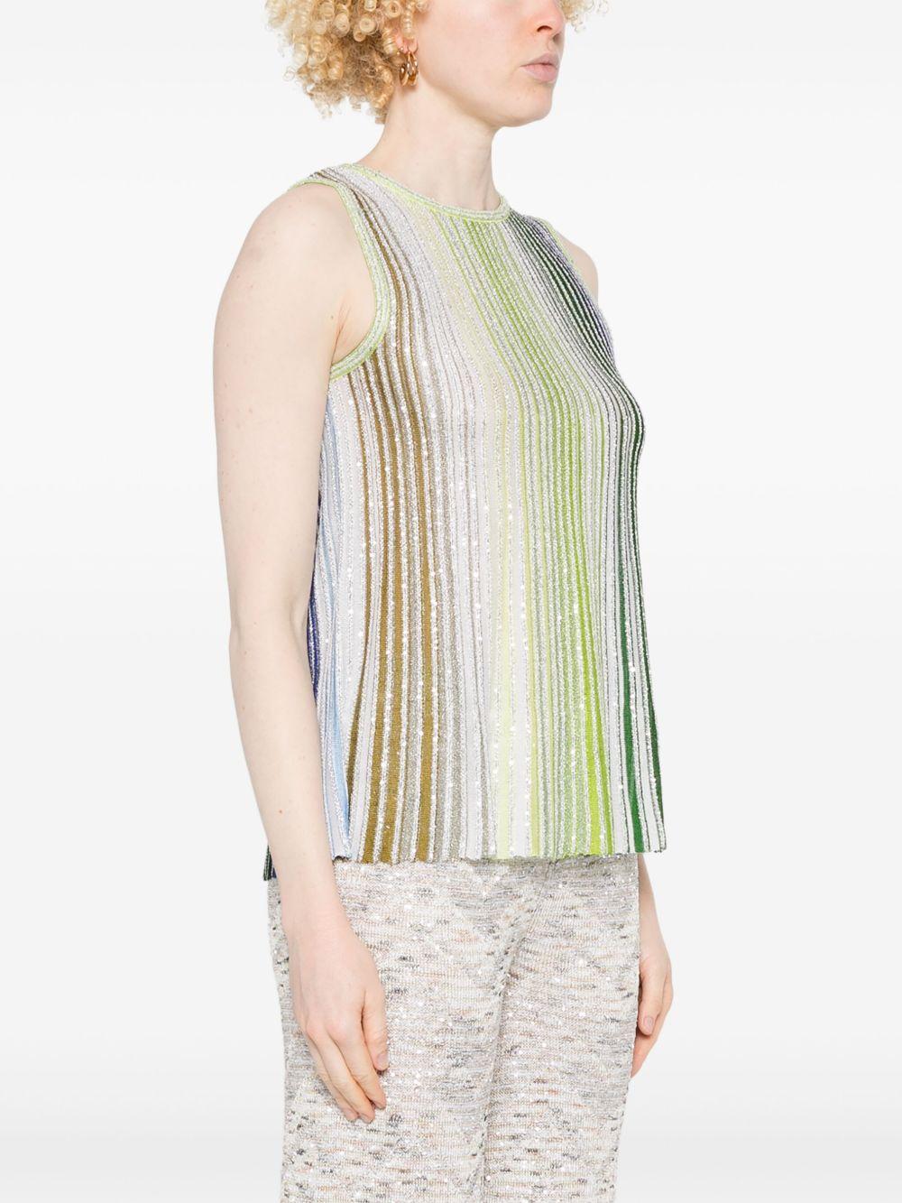 Striped sequins top<BR/><BR/> DS25SK0U BK042DSM9N9 MISSONI 