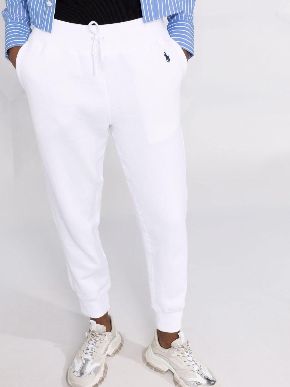 Elastic waist trousers 211794397002 WHITE POLO RALPH LAUREN 