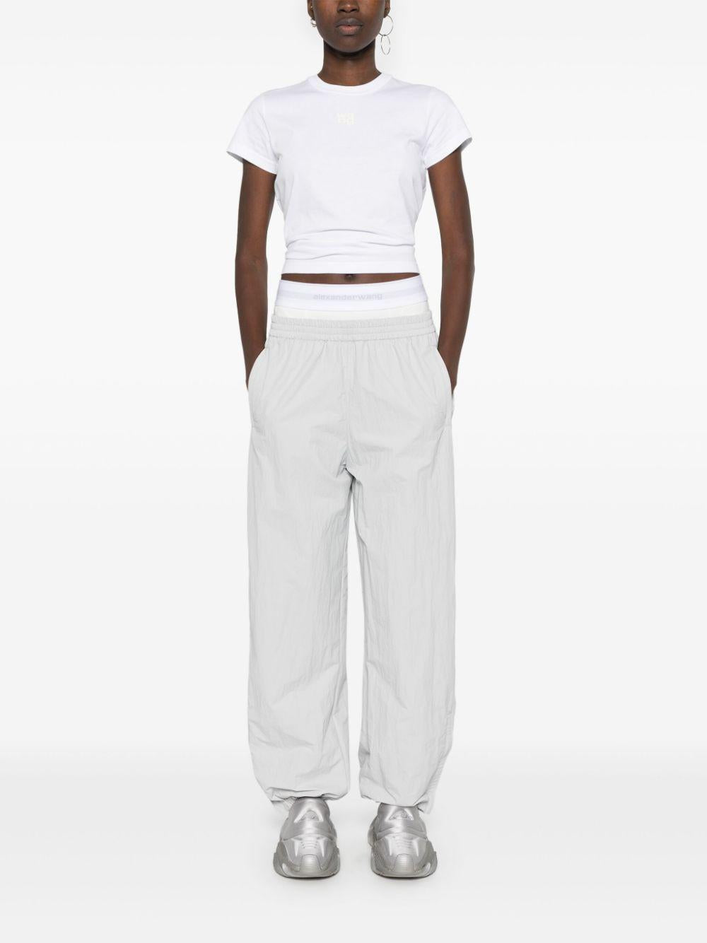 Logo-print T-shirt<BR/><BR/><BR/> 4CC3241521 100 ALEXANDER WANG 