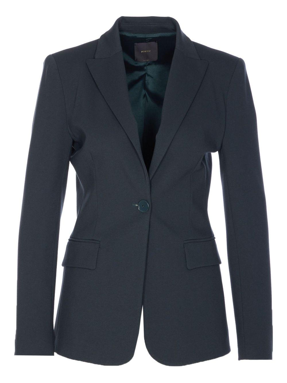 Fitted full Milano knit jacket 104903 A24CX83 PINKO 