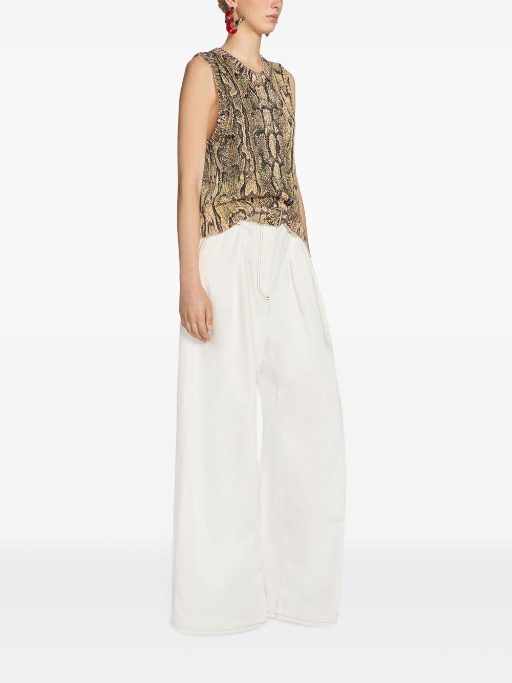 Pleated palazzo pants<BR/><BR/><BR/> 010929 1552008 DRIES VAN NOTEN 