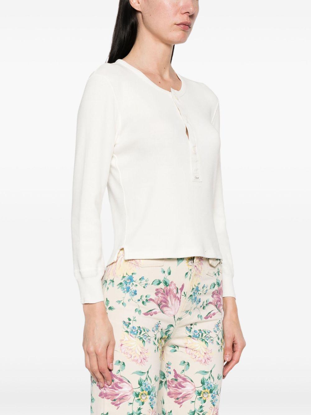 Henley T-shirt<BR/><BR/> CH25UJH14180 107 CHLOÉ 