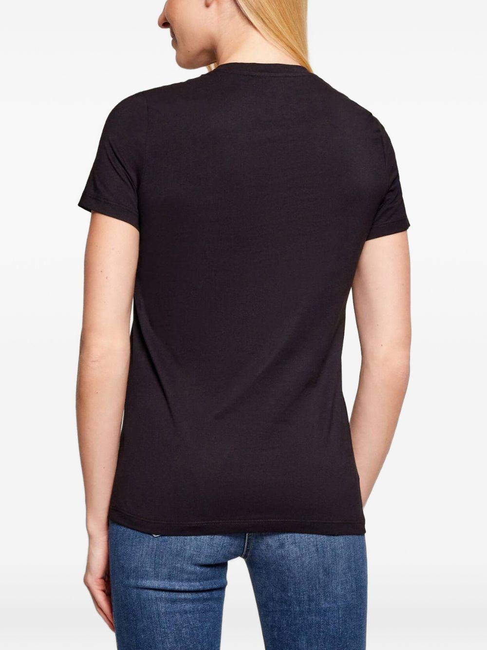 Jersey T-shirt with embroidered logo MA71G61E2 110 ELISABETTA FRANCHI 