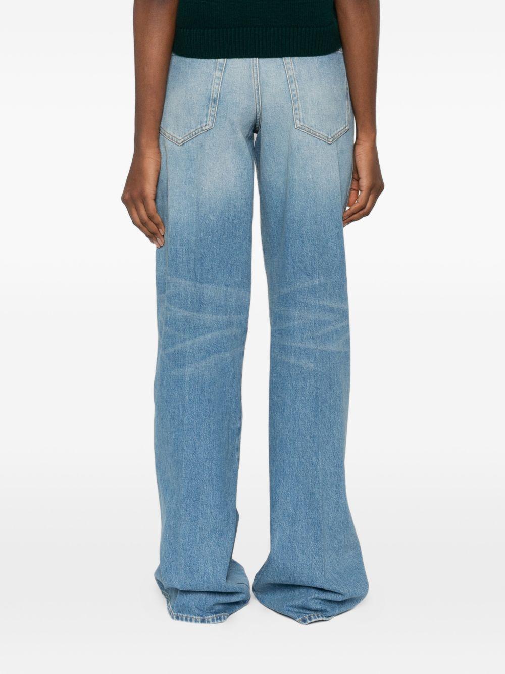 Flared bleached cotton denim trousers 852212 XDDDA4011 GUCCI 
