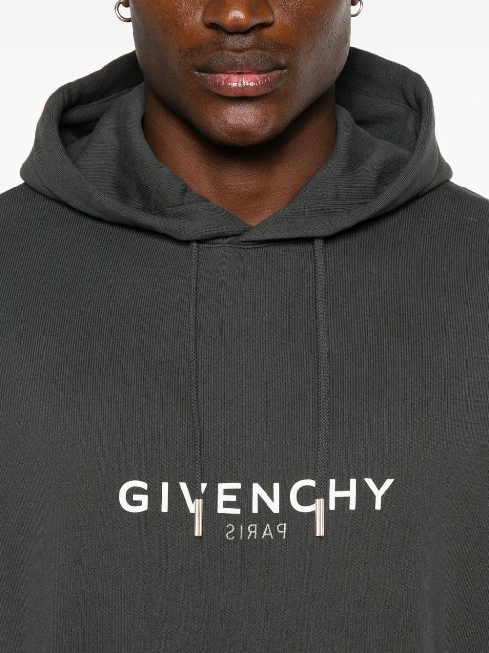 Logo-print hoodie<BR/><BR/><BR/> BMJ0HC3Y8N 025 GIVENCHY 