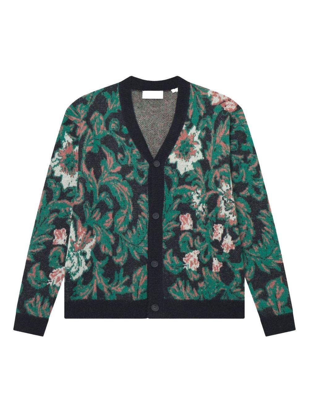Alex Jacquard Cardigan Knit 1000568 100 LES DEUX 