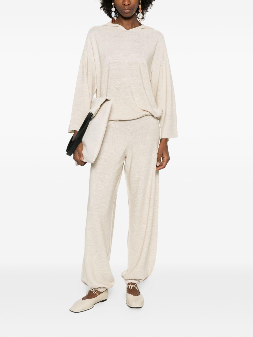 Jogger pants in wool, cotton, and lurex PAD266F328L766 0145 FABIANA FILIPPI 
