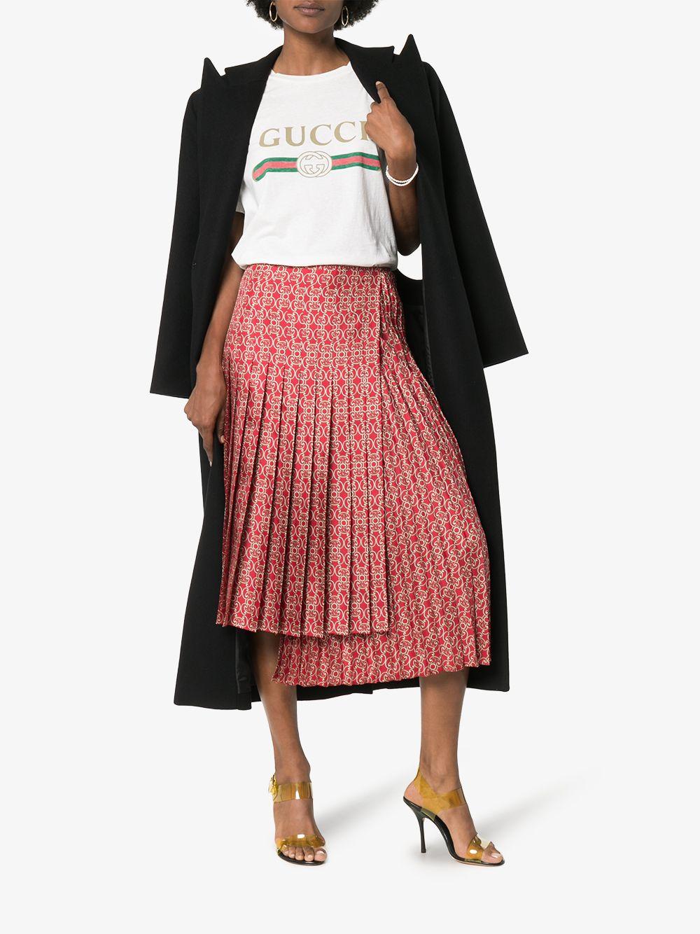 Oversize T-shirt with Gucci logo 457095 X5L899234 GUCCI 