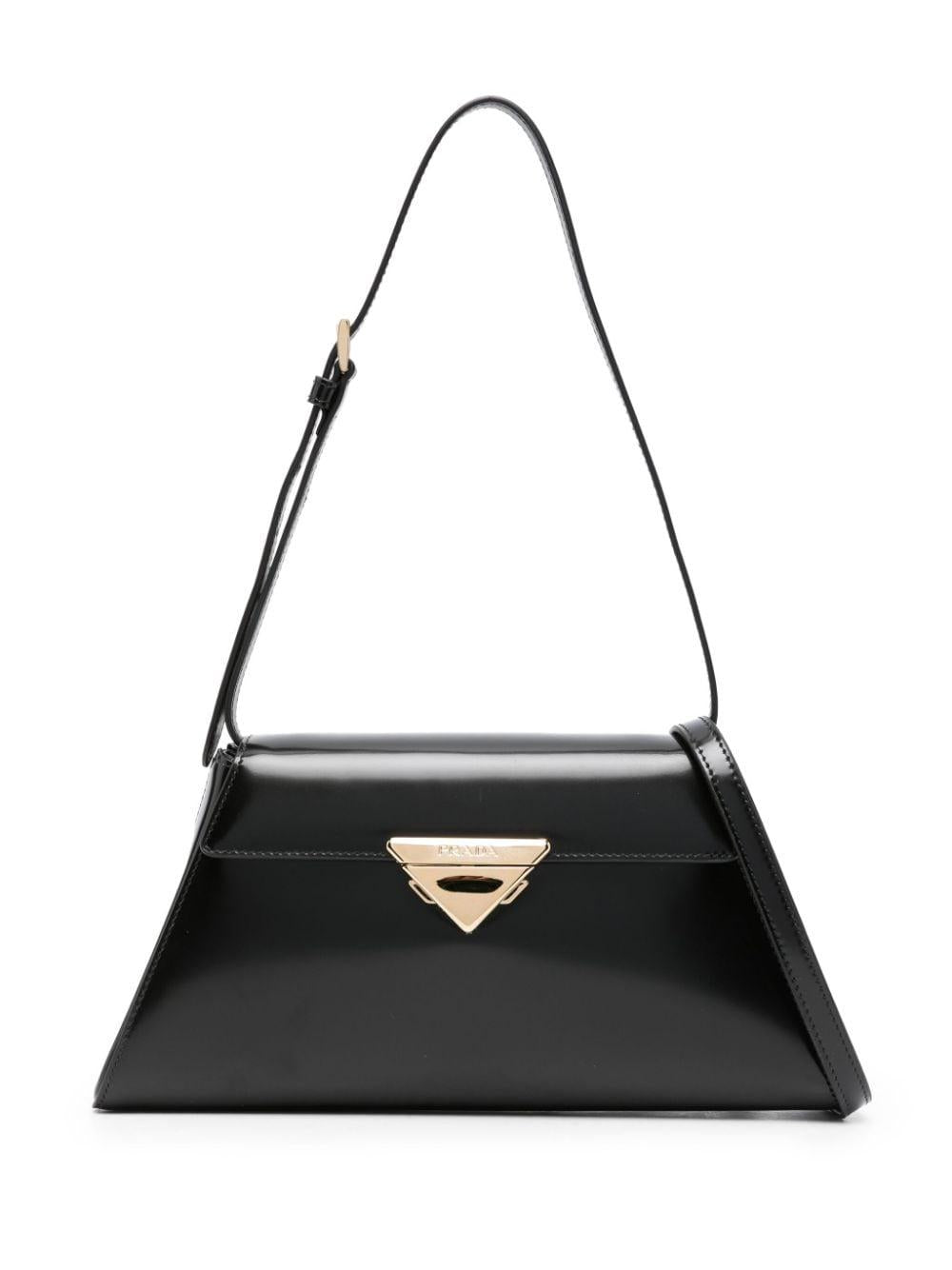 Triangle-logo leather shoulder bag 1BD343 ZO6F0002 PRADA 