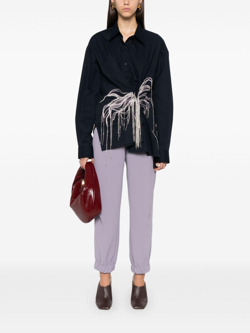 Rhinestone-embellished shirt<BR/><BR/> 010743 9295509 DRIES VAN NOTEN 