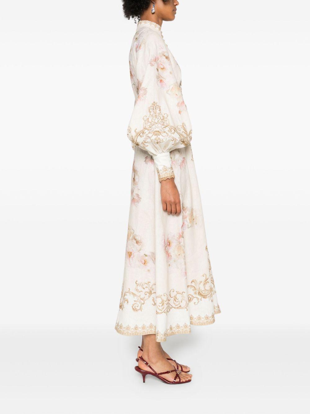 Hypnotic Buttoned Midi Dress 5168DF251 CPNY ZIMMERMANN 