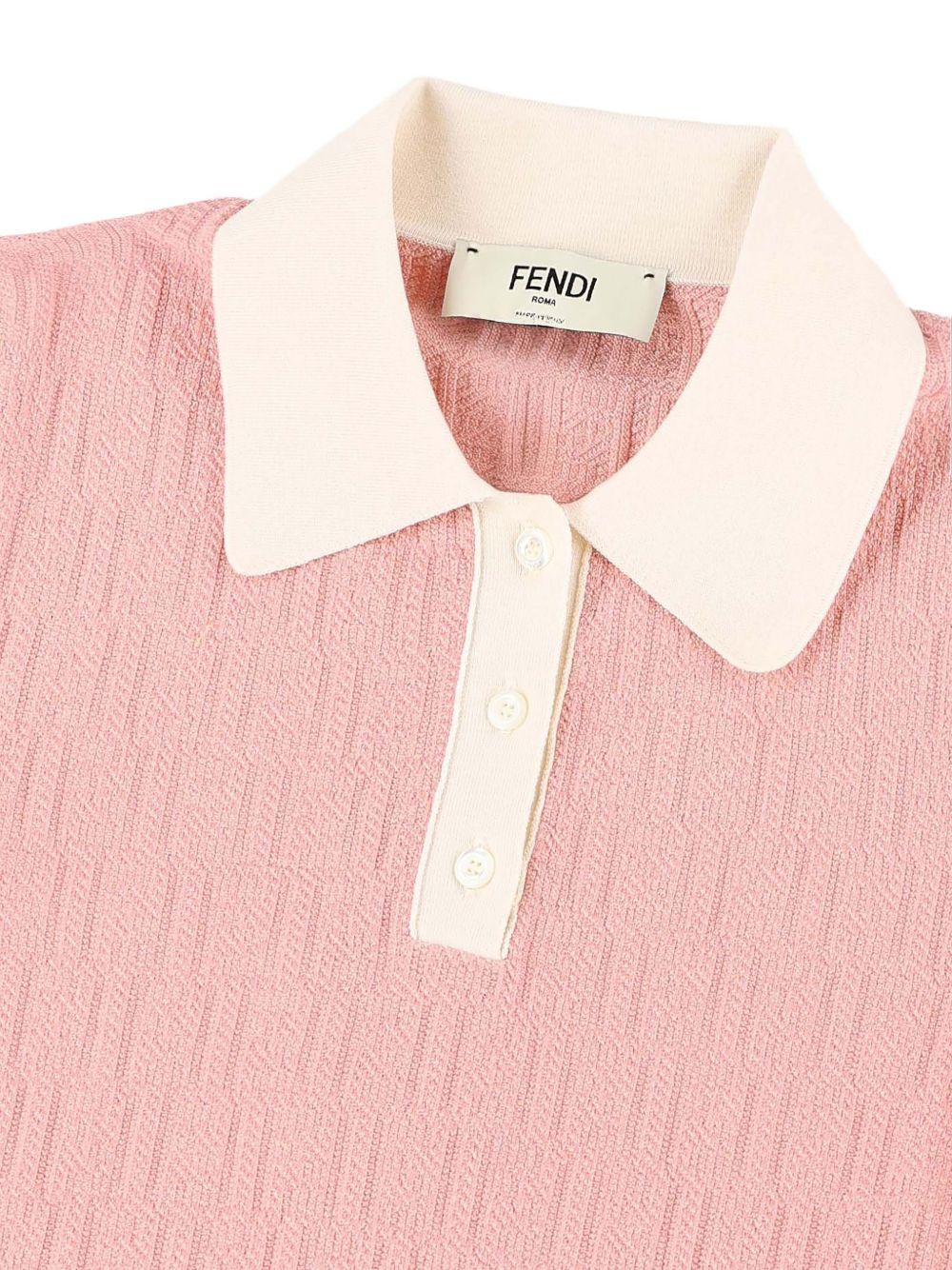 FF cotton and silk dress FZDE35 AW4SF1W0S FENDI 