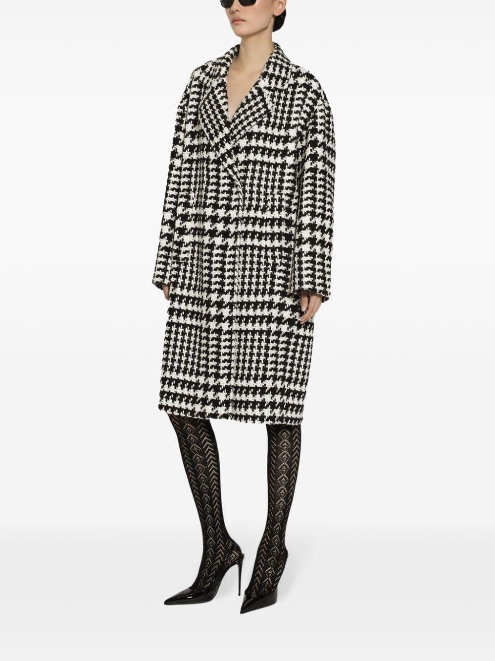 Houndstooth-pattern coat<BR/><BR/><BR/> F0E2FT FMMGXS8030 DOLCE & GABBANA 