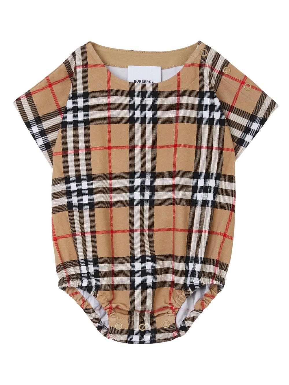 Vintage Check babygrow set 8070268 A7028 BURBERRY KIDS 