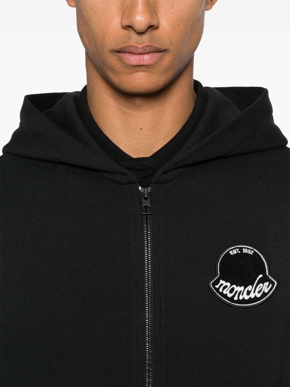 Logoed hoodie with zip K2091 8G00023 89AZU998 MONCLER 