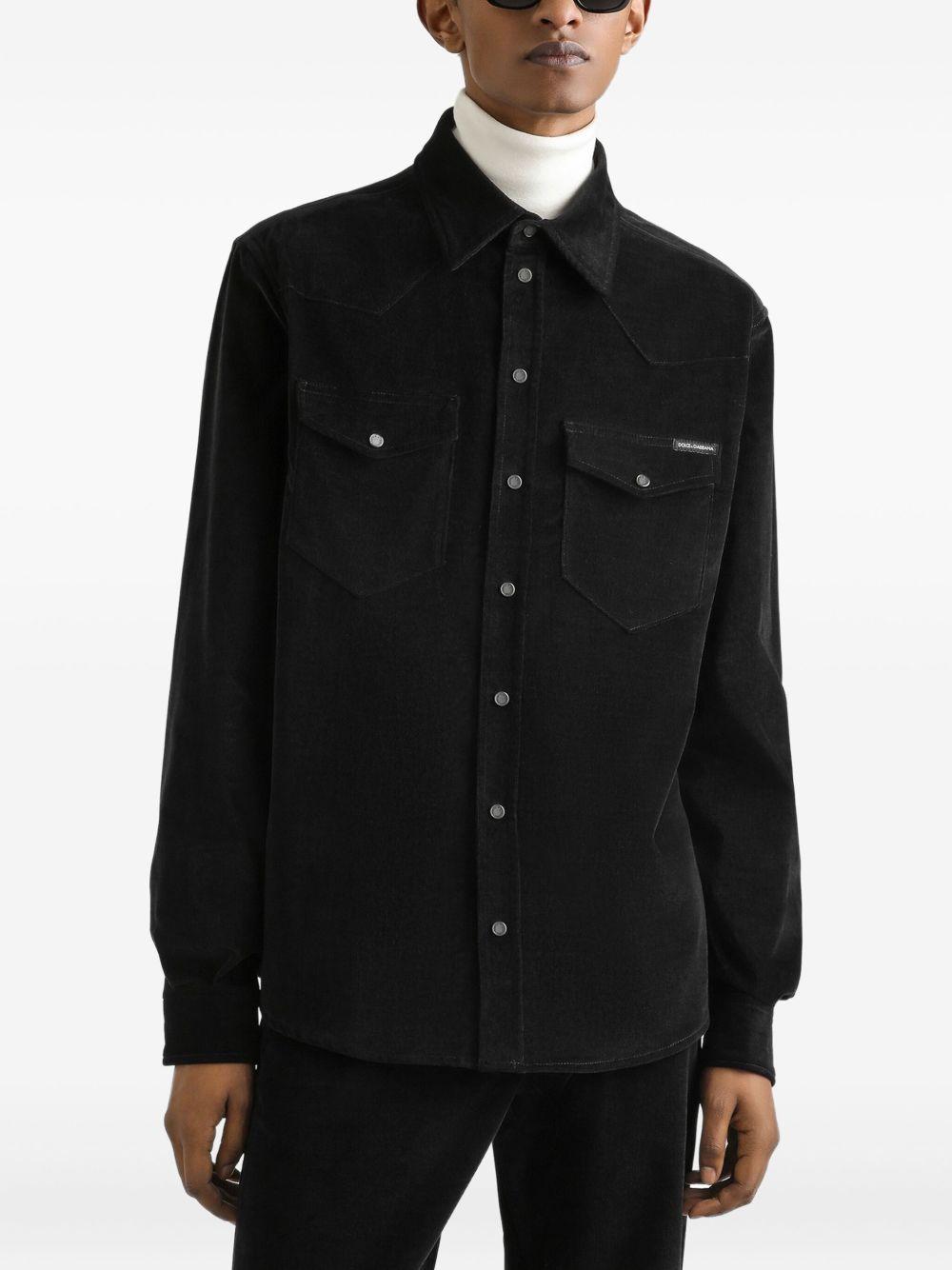 Fine-wale corduroy shirt G5MA1T GJ589N0000 DOLCE & GABBANA 
