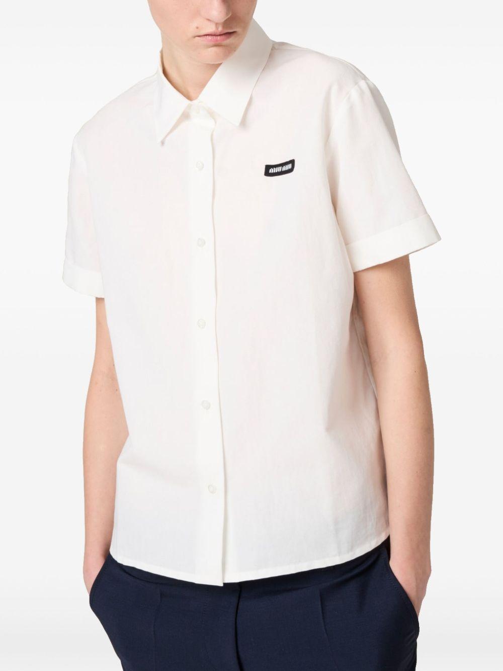 Poplin shirt<BR/><BR/><BR/> MK1933 163MF0009 MIU MIU 