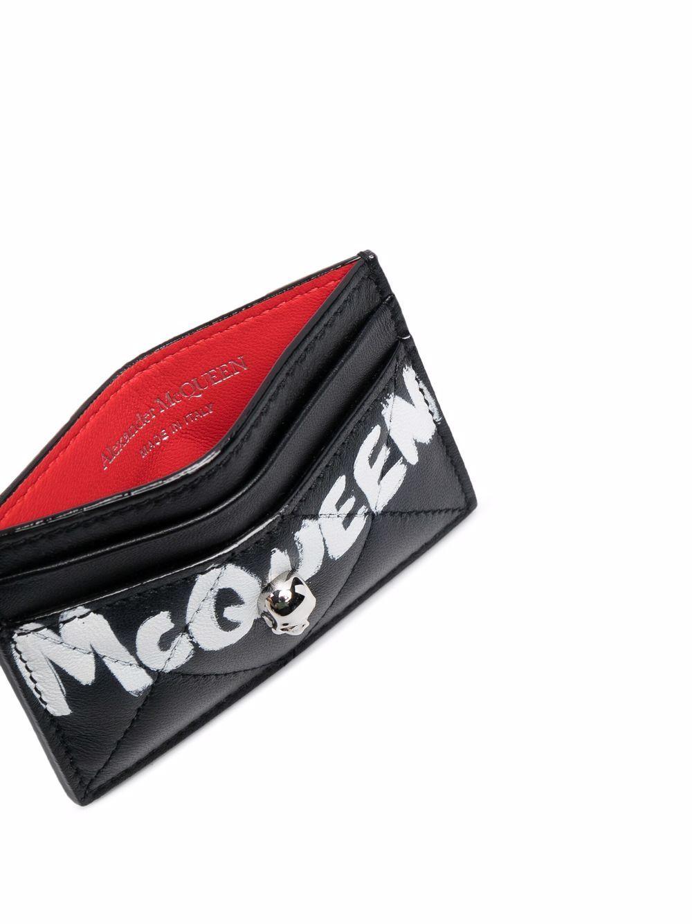 Skull-embellishment quilted wallet 632038 C8Z501095 ALEXANDER MCQUEEN 