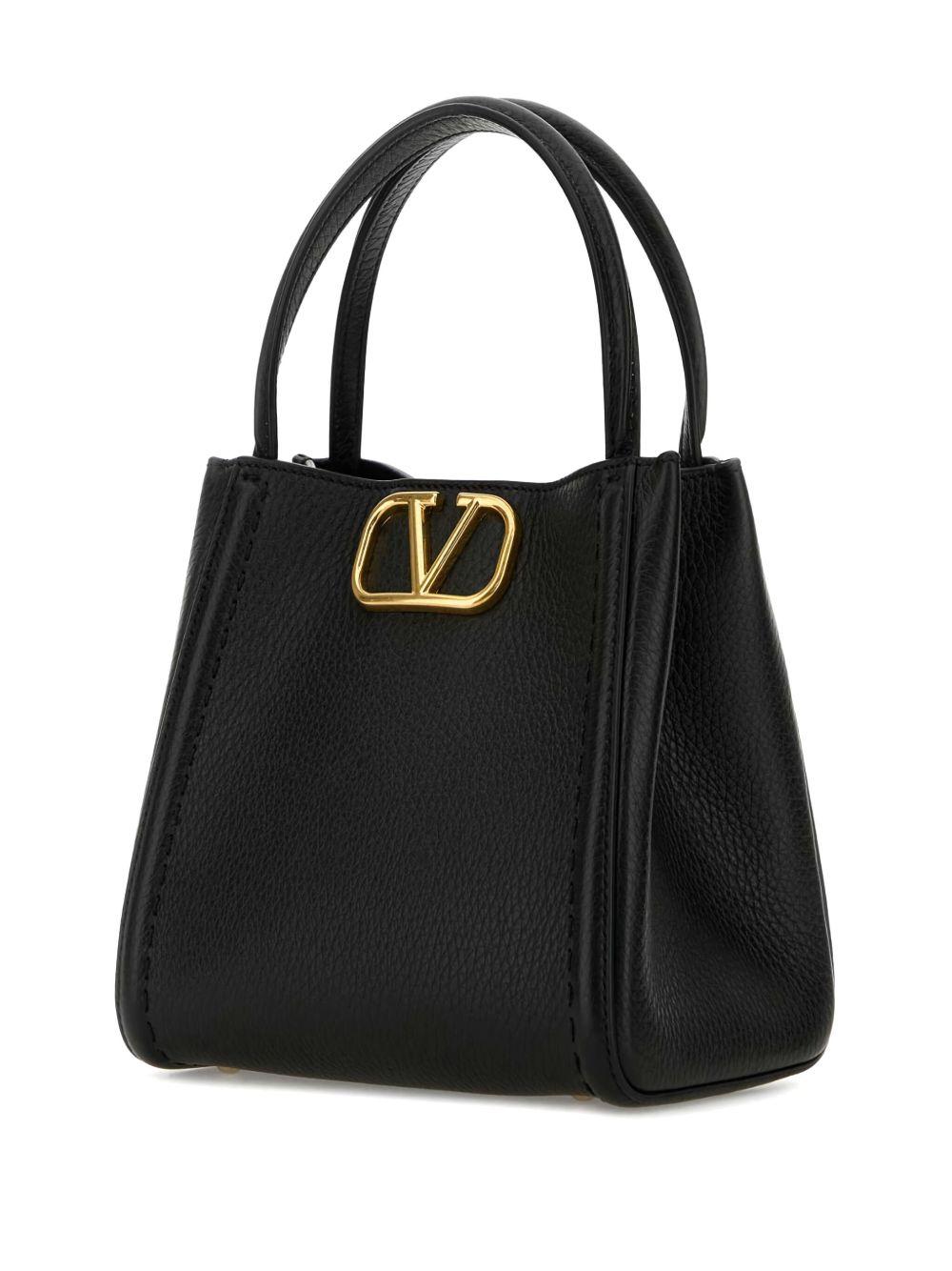 Leather tote bag<BR/><BR/><BR/> 6W2B0R22IMZ 0NO VALENTINO GARAVANI 