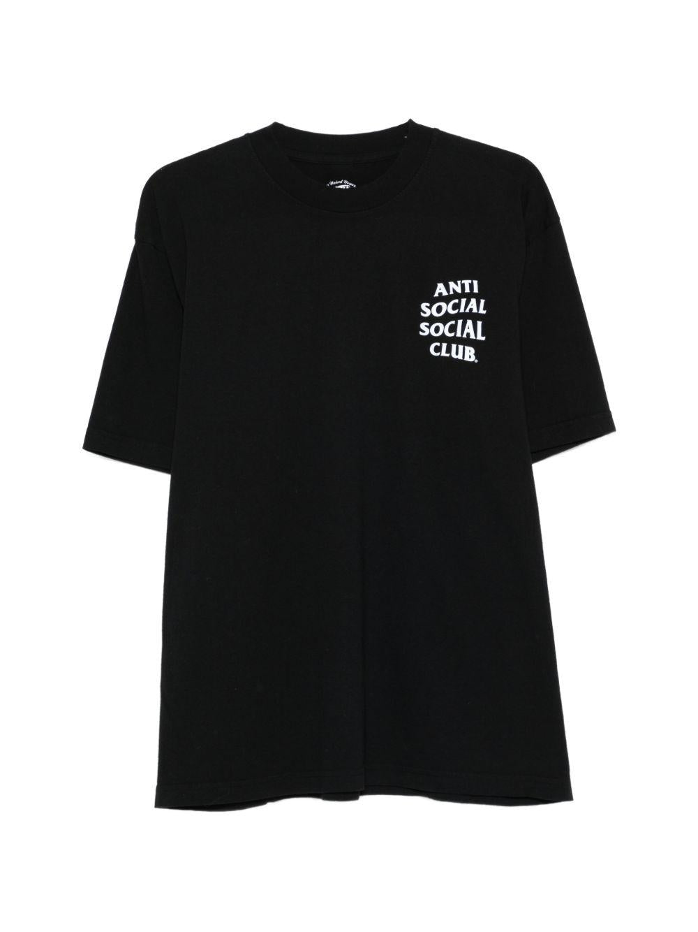 logo-print t-shirt ASSC070013 BLACK ANTI SOCIAL SOCIAL CLUB 
