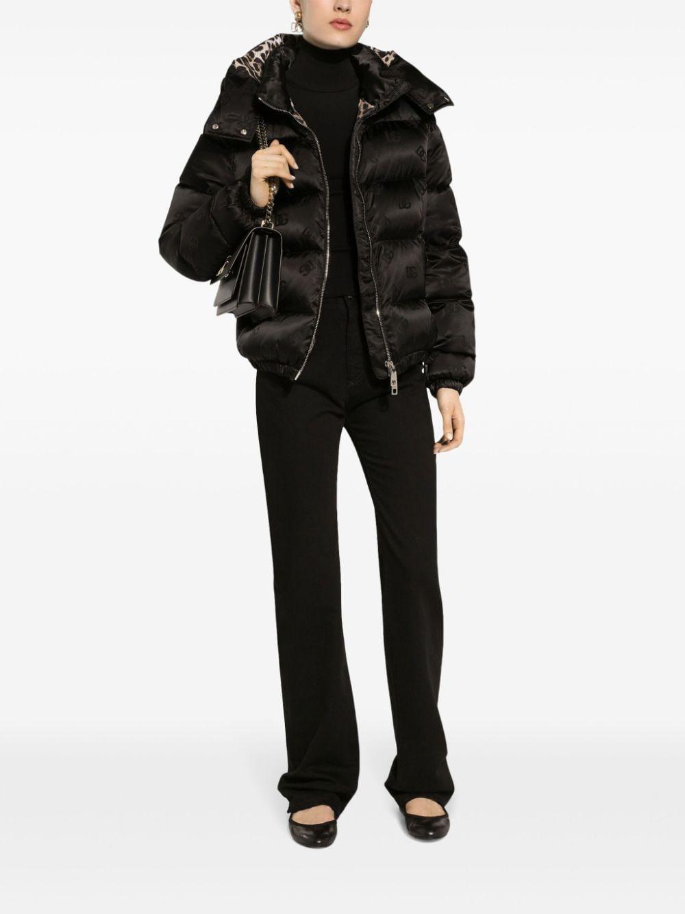 Monogram-jacquard puffer jacket<BR/><BR/><BR/> F9P48T GDCL4N0000 DOLCE & GABBANA 