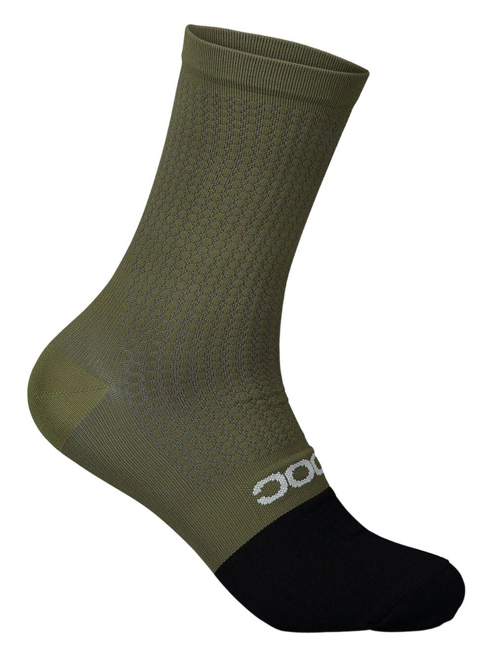 Green flair sock mid 65147 EPIDOTE GREEN/URANIUM BLACK POC 