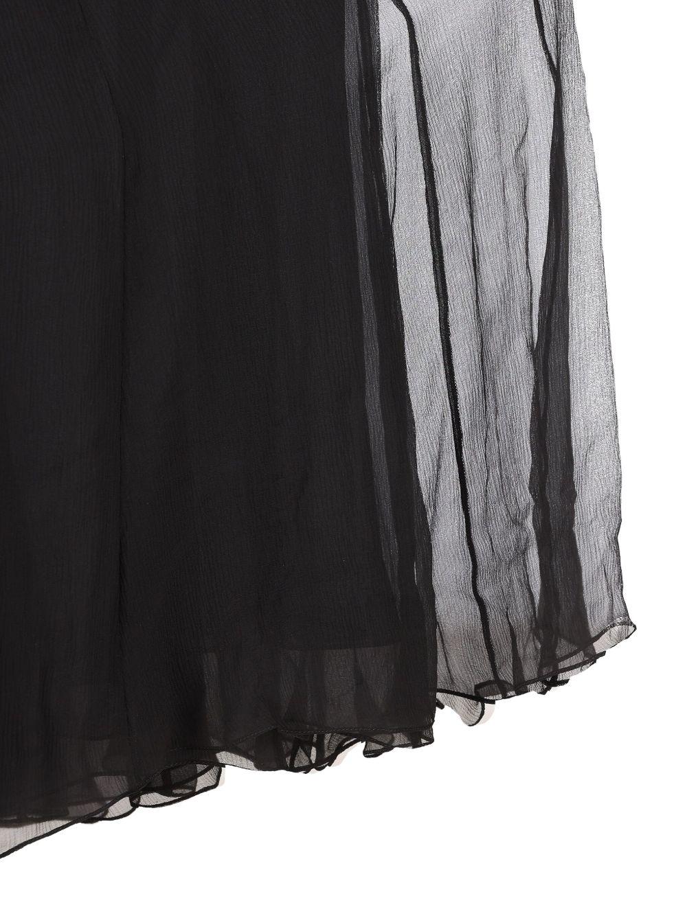 Fluid maxi skirt in silk mousseline CH25WJU20001 001 CHLOÉ 