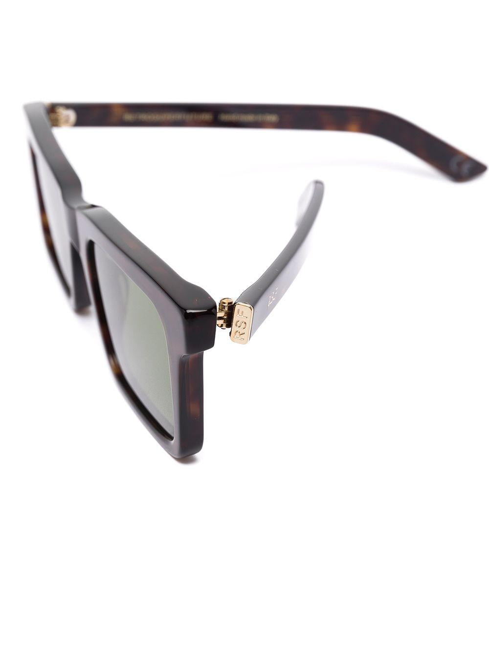Tortoiseshell-effect square sunglasses<BR/><BR/><BR/> D9G 52 RETROSUPERFUTURE 