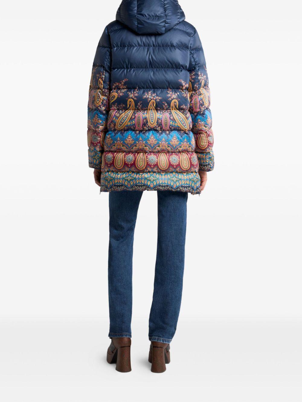 DOWN JACKET WITH HOOD AND PLACED PRINT WRBB0019 99SPSE1X0886 ETRO 