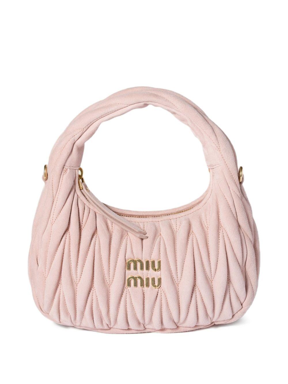 Wander matelassé nappa leather hobo bag 5BC125AB7O V-OOYF0924 MIU MIU 