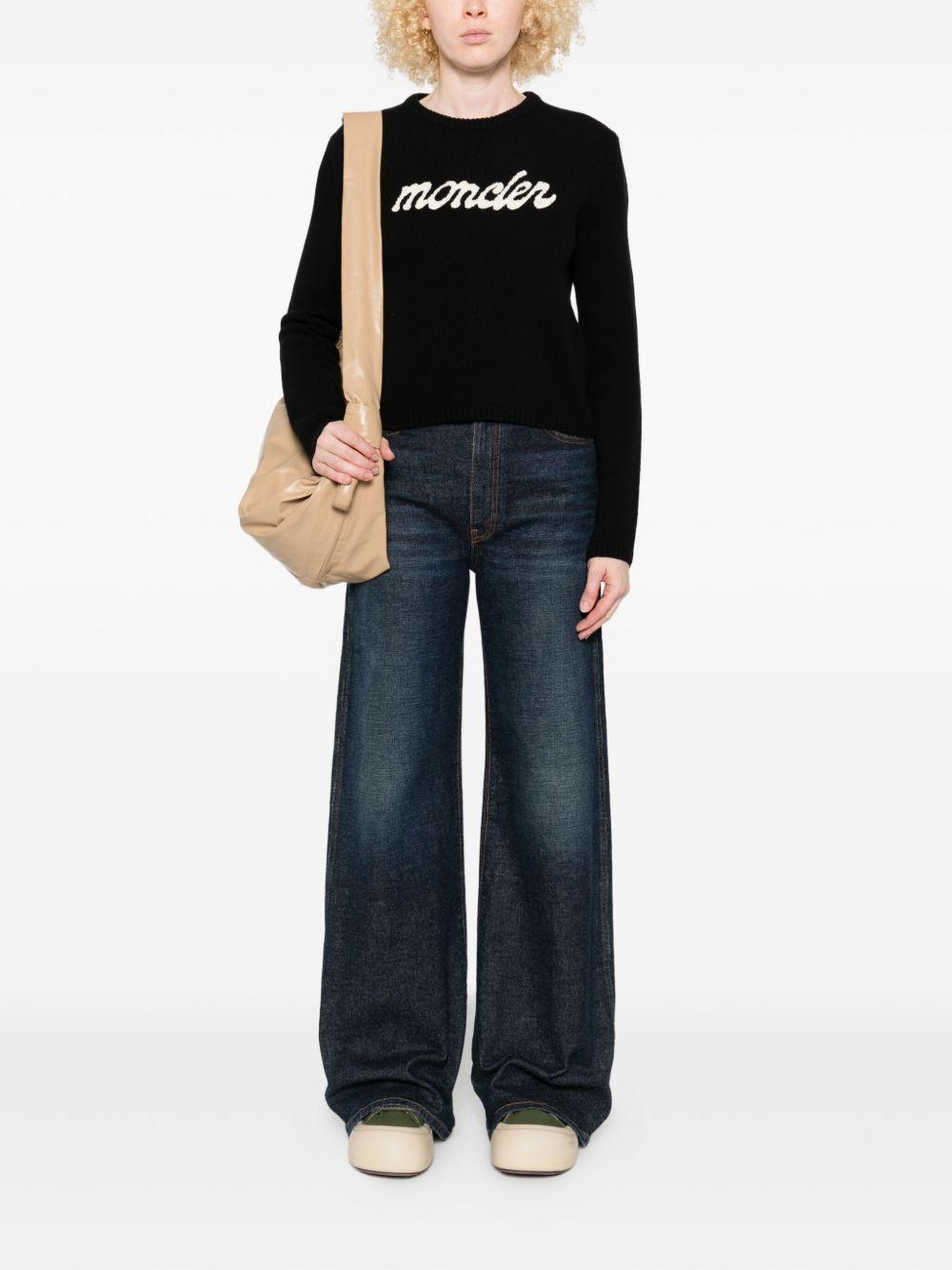 Logoed wool and cashmere jumper K20939C00004 M4281999 MONCLER 
