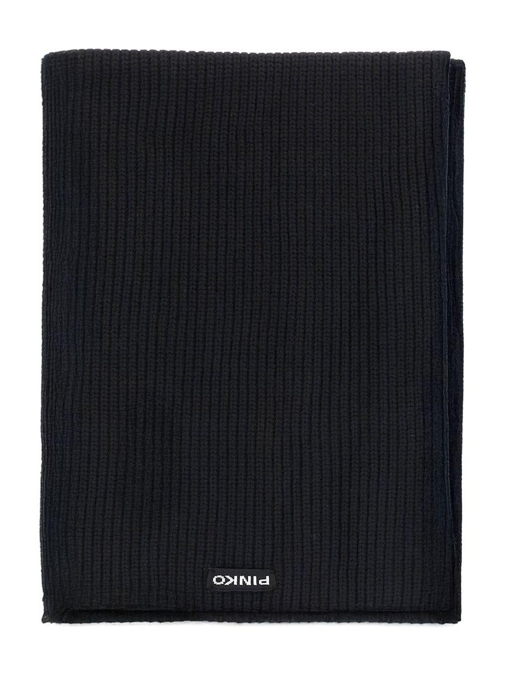 Wool blend ribbed scarf 105996 A2Z4Z99 PINKO 