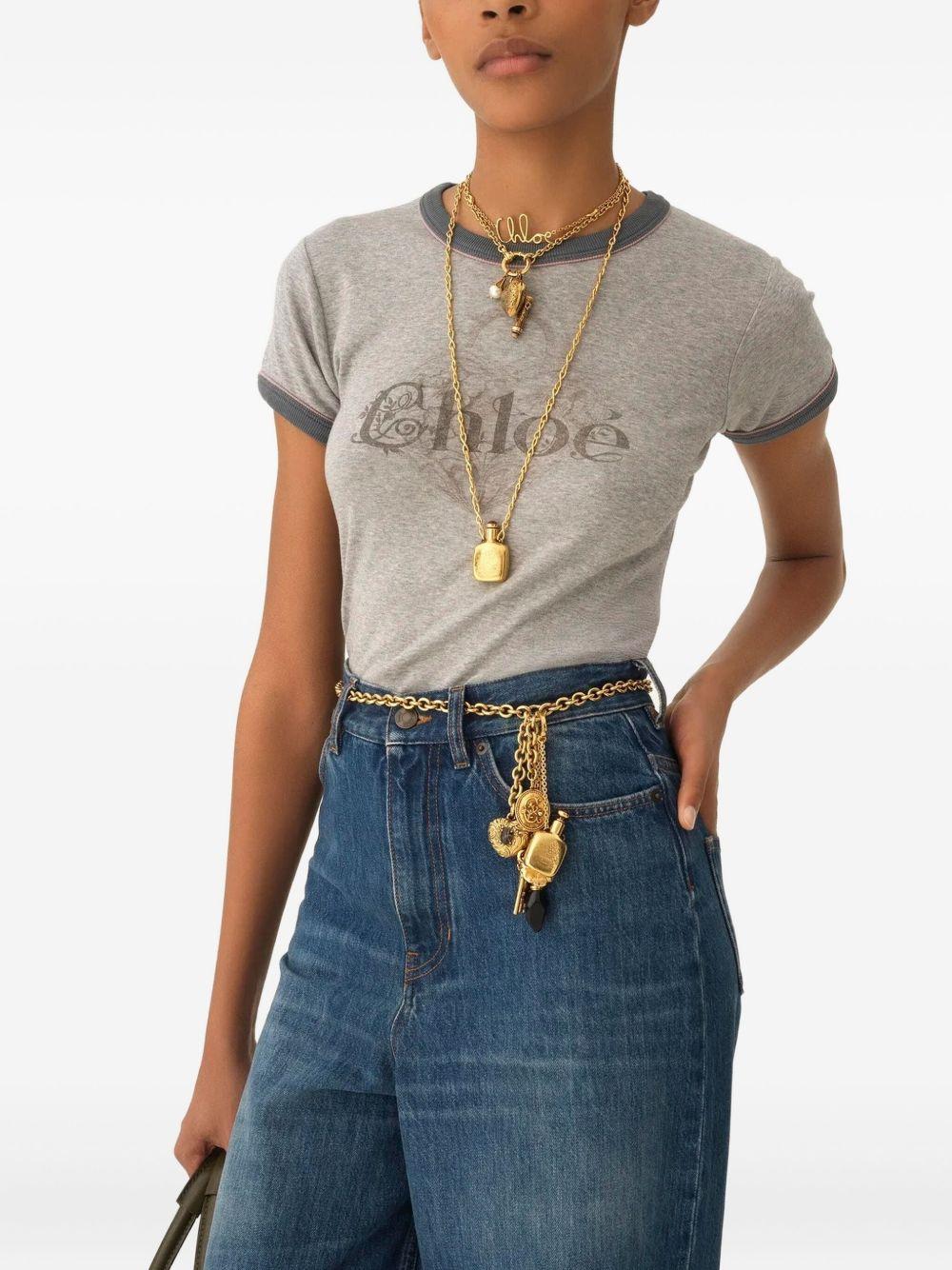 Logo T-shirt CH25WJH03195 01B CHLOÉ 