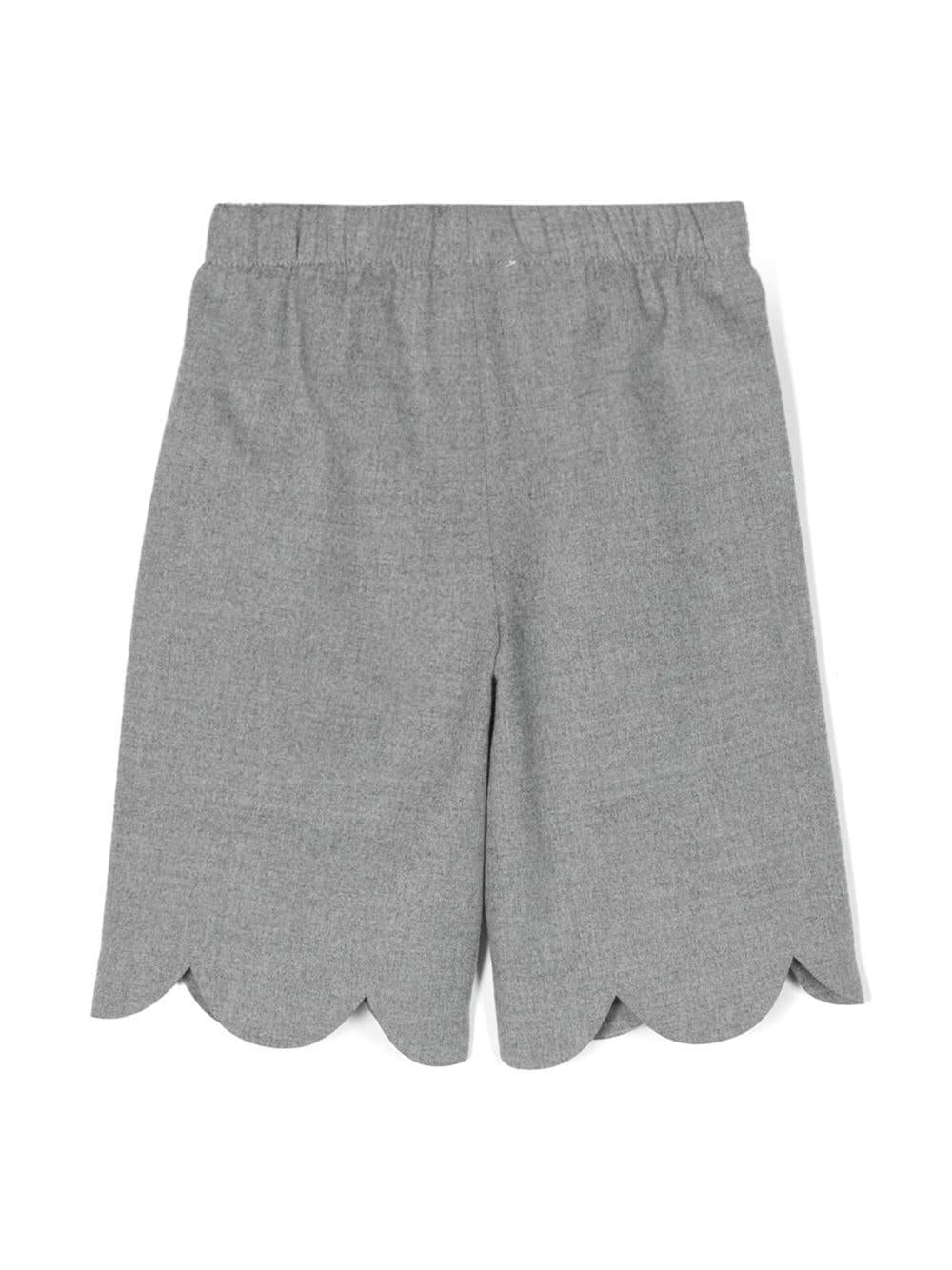 Scallop-edge trousers<BR/><BR/> A24PL414W0003 072 IL GUFO 