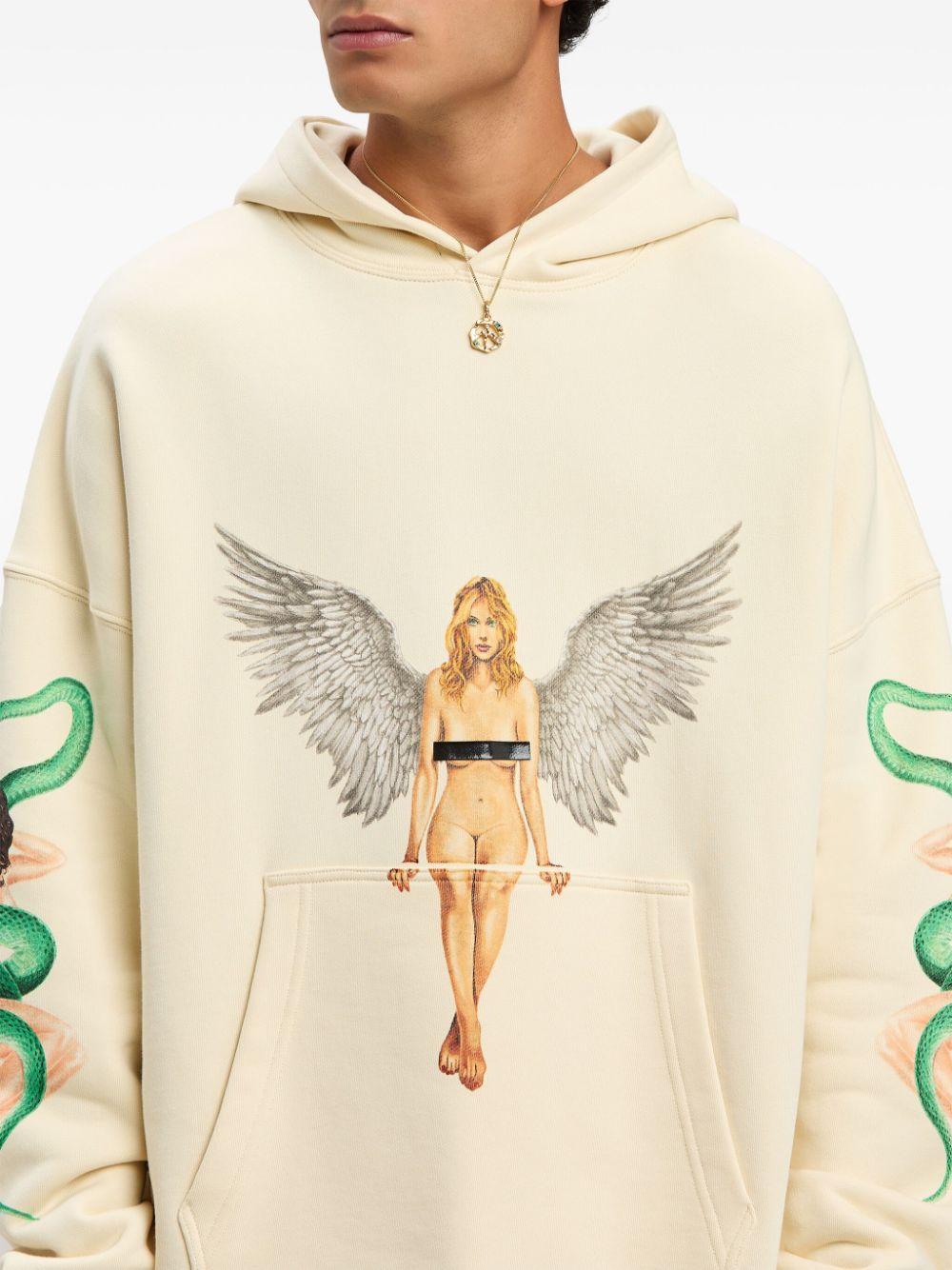 Pin Up hoodie<BR/><BR/><BR/> PMBB155S25FLE002 0B10 PALM ANGELS 