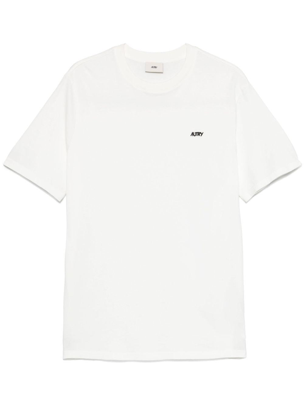 EMBROIDERED LOGO TEE TSPM A7CWCOTTON WHITE AUTRY 