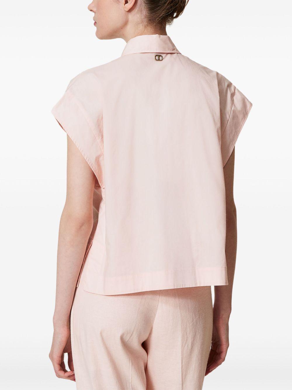 Poplin shirt with embroidery 251TP2171 00178 TWINSET 