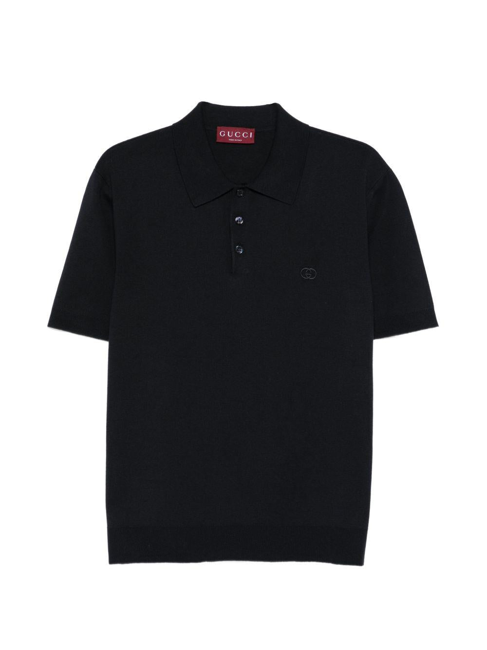 Silk cotton polo shirt with embroidery 853378 XKFDL4255 GUCCI 