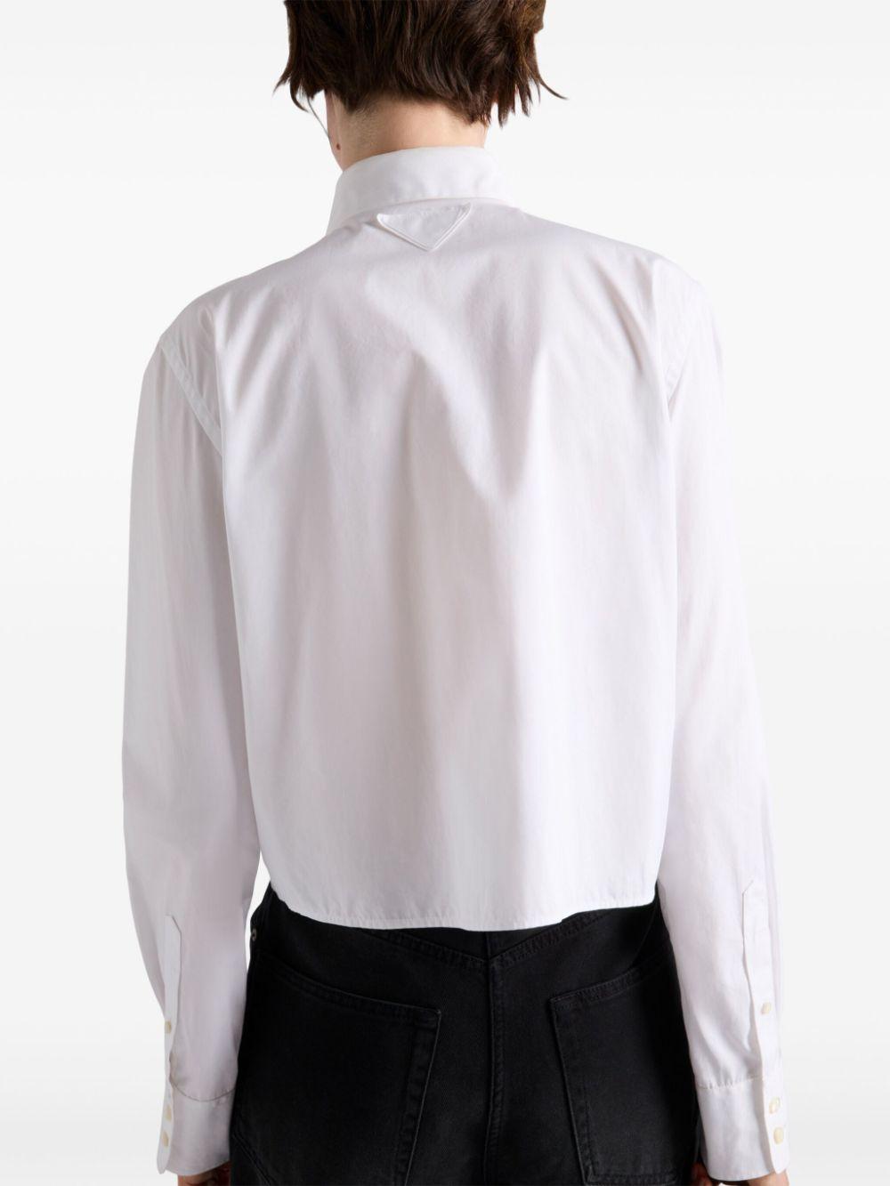 Crystal-embellishmed shirt<BR/><BR/><BR/> P472HR 155WF0009 PRADA 