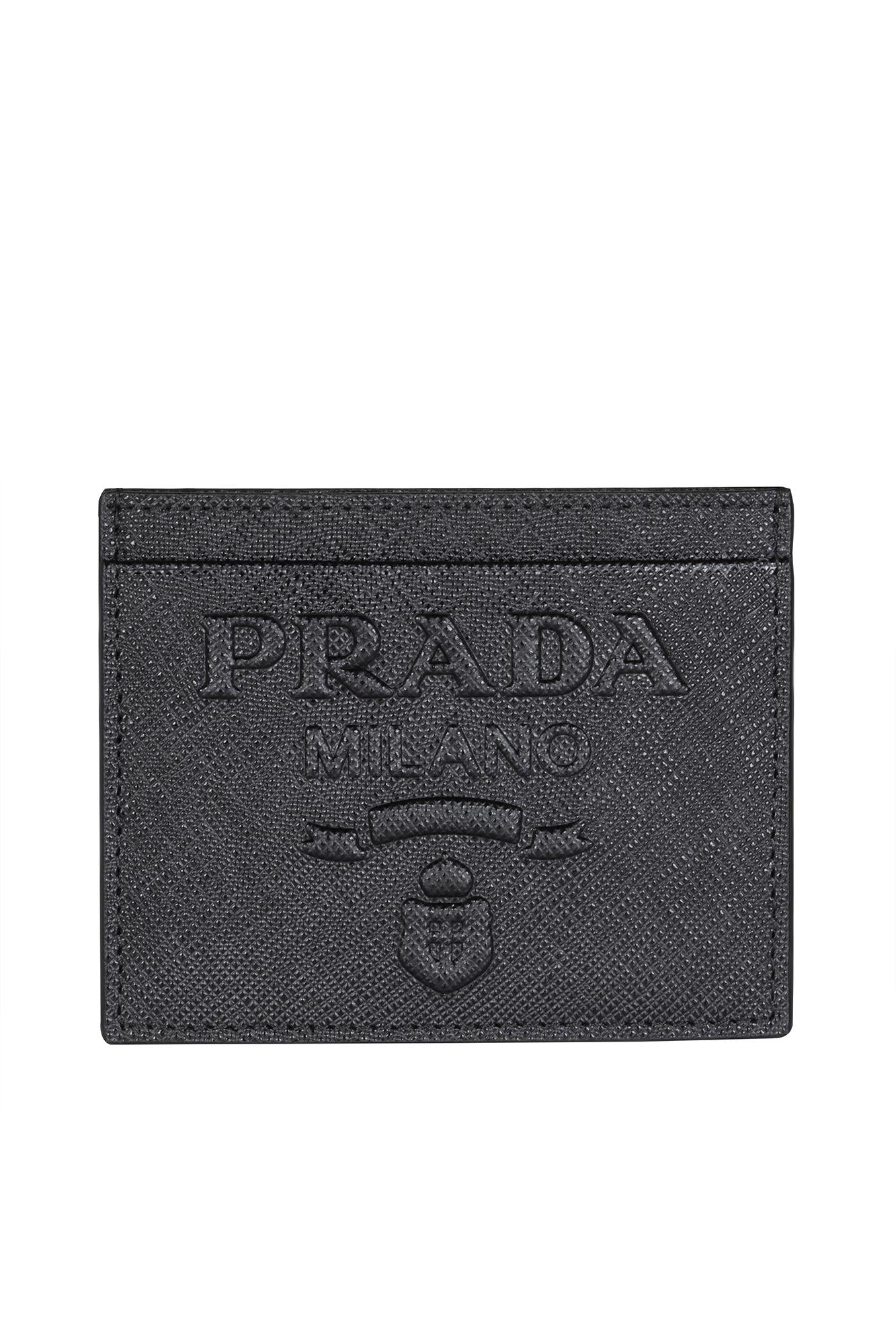 Saffiano credit card holder with logo 1MC025 2D1QF0002 PRADA 