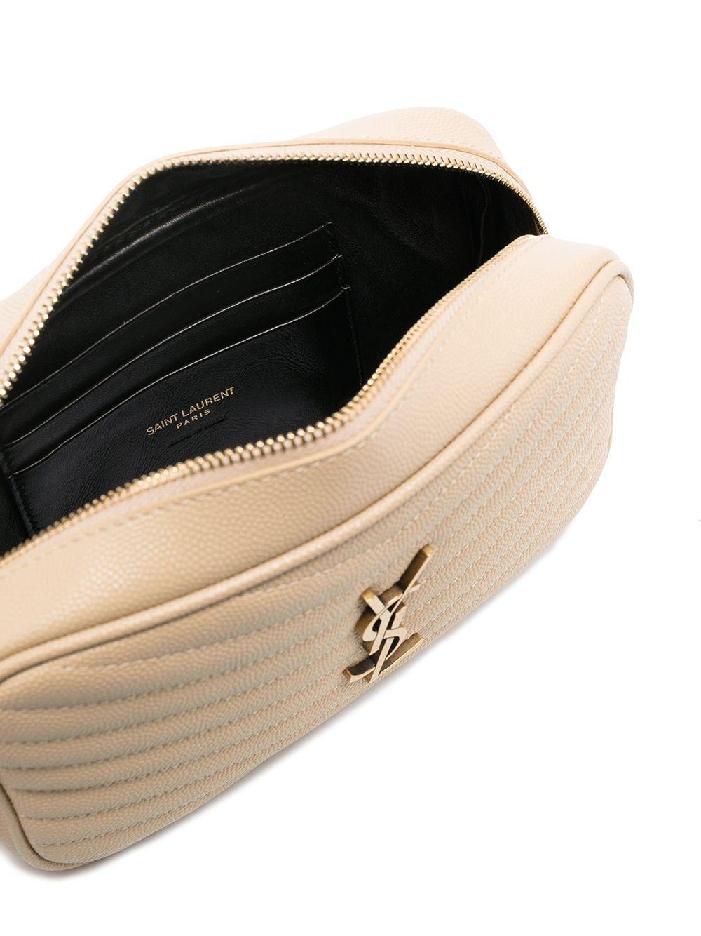 Lou mini bag in quilted gran de poudre embrossed leather 612579 1GF079141 SAINT LAURENT 